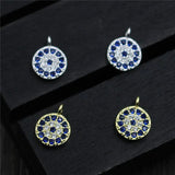 925 Sterling Silver Eyes Charms Necklace Pendant DIY Jewelry Making