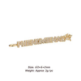 DIY Letter Charms Inlaid Zirconia Rhinestone Pendants