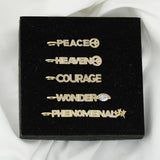 DIY Letter Charms Inlaid Zirconia Rhinestone Pendants