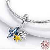 925 Silver Starfish Turtle Pendant for MULA Bracelet