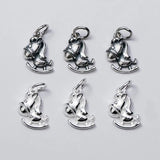 925 Silver Horse Charm Necklace Choker Pendant DIY Jewelry Gift