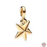 Lucky Clover Red Nosed Reindeer Pendant 925 Sterling Silver