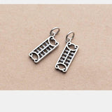 925 Silver Hollow Out Abacus Charms 18mm Silver Pendants DIY Jewelry