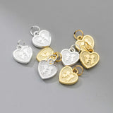 925 Silver Sweet Heart Couple Pendants S925 Kiss Charms DIY Jewelry