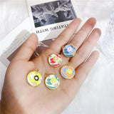Enamel Evil Eye Pendant Necklace for Crafts Making Jewelry Accessories