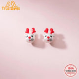 Trustdavis 3D Glaze Deer Charm Beads DIY Jewelry DZ94