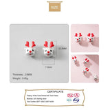 Trustdavis 3D Glaze Deer Charm Beads DIY Jewelry DZ94