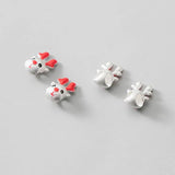 Trustdavis 3D Glaze Deer Charm Beads DIY Jewelry DZ94