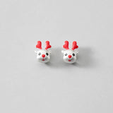 Trustdavis 3D Glaze Deer Charm Beads DIY Jewelry DZ94