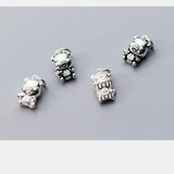 925 Sterling Silver Lucky Pig Charms Pendant for DIY Jewelry Making