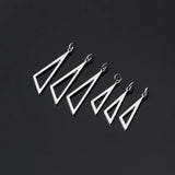 2pcs 925 Silver Women Triangle Charms, Dangle Pendants, DIY Jewelry Findin