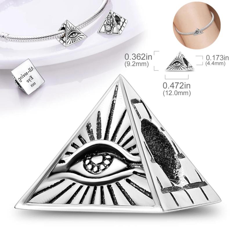 925 Silver Sun Moon Star Charms Bracelet Beads Women Jewellery