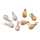 925 Silver Chinese Good Luck Water Drop Charm Blessing