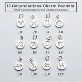 Constellation Star Signs Charms Pendant S925 Sterling Silver
