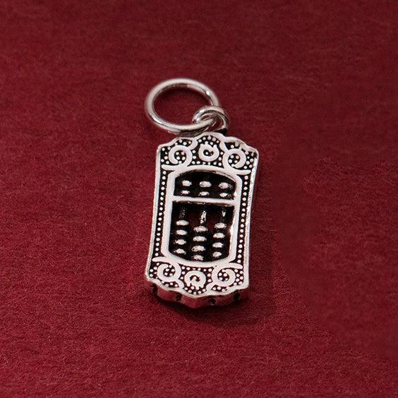 925 Silver Abacus Charms for DIY Necklace