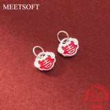 S925 Lucky Lock Pendant Charms for DIY Necklace Bracelet