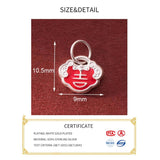 S925 Lucky Lock Pendant Charms for DIY Necklace Bracelet