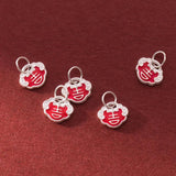 S925 Lucky Lock Pendant Charms for DIY Necklace Bracelet