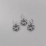 925 Sterling Silver Antique Hollow Star Charms 13mm DIY Jewelry Making