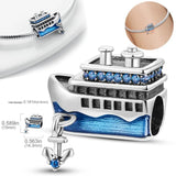 925 Sterling Silver Transport Charm Pendant for Necklace Bracelet Women