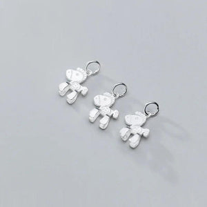 925 Silver Cartoon Pony Charms Blessing Pendant for DIY Jewelry