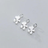 925 Silver Cartoon Pony Charms Blessing Pendant for DIY Jewelry