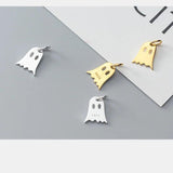 Geometric Ghost Dangle 925 Sterling Silver Charms DIY Jewelry Findings