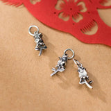 925 Sterling Silver Retro Rose Pendant Thai Silver Women Handcraft