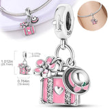 925 Silver Camera Earphone Charms for DIY Jewelry Making