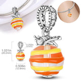 Robots Star Moon Safety Chain Bee Glass Pendant DIY Jewelry