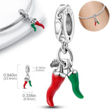 Paint Palette Pendant Charms 925 Silver Necklace Bracelet Jewelry