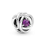 925 Sterling Silver Birthstone Charms Beads for Women