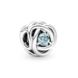925 Sterling Silver Birthstone Charms Beads for Women