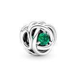 925 Sterling Silver Birthstone Charms Beads for Women