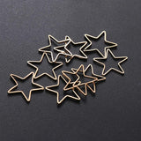 40 PCS Heart Charms DIY Pendant Charms Heart Shaped Earrings Geometry Earrings