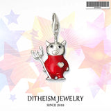 Owl Charm Pendant 925 Sterling Silver Classic Gift For Women Girls