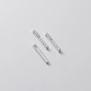 2pcs 925 Silver Zircon Charms for DIY Bracelet Necklace