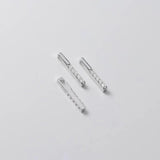 2pcs 925 Silver Zircon Charms for DIY Bracelet Necklace