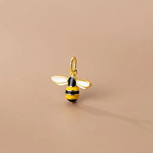 925 Silver Enamel Bee Charm Bracelet Necklace Accessories