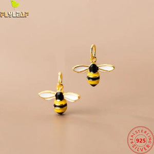 925 Silver Enamel Bee Charm Bracelet Necklace Accessories