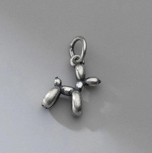 925 Sterling Silver Balloon Puppy Charm DIY Necklace Jewelry Gift