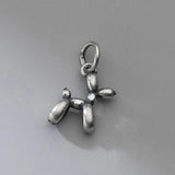 925 Sterling Silver Balloon Puppy Charm DIY Necklace Jewelry Gift