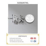 925 Sterling Silver Balloon Puppy Charm DIY Necklace Jewelry Gift