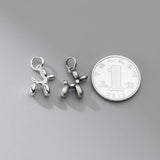 925 Sterling Silver Balloon Puppy Charm DIY Necklace Jewelry Gift