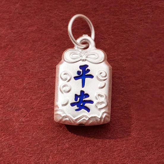 925 Silver 3D Peace Sign Charm Necklace DIY Jewelry Gift