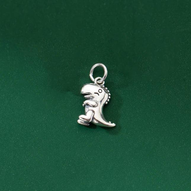 925 Silver Dinosaur Pendant Charms DIY Making Supplies