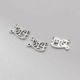 925 Silver Number Chains Pendant Charms for DIY Making
