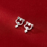 925 Silver Tiger Round Bells Pendant Charms DIY Necklace Bracelet