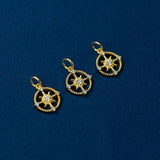 S925 Silver Anchor Rudder Pendant Necklace Charms DIY Making Supplies