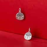 925 Silver Geometric Lucky Pattern Pendant Charms DIY Making Supplies